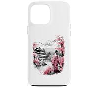 Mount Fuji Cherry Blossoms Geisha Japanese Garden Japan Art Carcasa para iPhone 13 Pro MAX