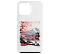Mount Fuji Cherry Blossoms Geisha Japanese Garden Japan Art Carcasa para iPhone 13 Pro Max