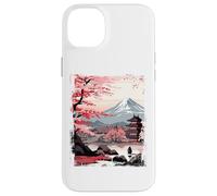 Mount Fuji Cherry Blossoms Geisha Japanese Garden Japan Art Carcasa para iPhone 14 Plus