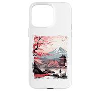 Mount Fuji Cherry Blossoms Geisha Japanese Garden Japan Art Carcasa para iPhone 15 Pro Max