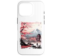 Mount Fuji Cherry Blossoms Geisha Japanese Garden Japan Art Carcasa para iPhone 16 Pro