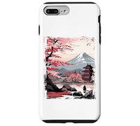 Mount Fuji Cherry Blossoms Geisha Japanese Garden Japan Art Carcasa para iPhone 7 Plus/8 Plus