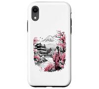 Mount Fuji Cherry Blossoms Geisha Japanese Garden Japan Art Carcasa para iPhone XR