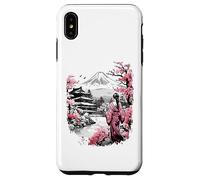 Mount Fuji Cherry Blossoms Geisha Japanese Garden Japan Art Carcasa para iPhone XS MAX