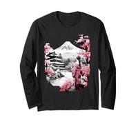 Mount Fuji Cherry Blossoms Geisha Japanese Garden Japan Art Manga Larga