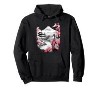 Mount Fuji Cherry Blossoms Geisha Japanese Garden Japan Art Sudadera con Capucha