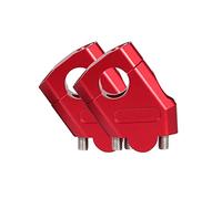 Mount Handle Clamp Montaje Manillar Para Para MT07 Para MT09 Universal 28mm 1 1/8 "22mm 7/8" Manillar Riser Bar Montaje Manija Abrazadera Plata Accesorios Motocicleta(22mm Red)