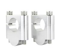 Mount Handle Clamp Para Arctic Cat 1000 Para Thundercat Para Motocicleta DVX400 7/8 "22mm Elevadores Manillar Montaje Barra Ancha Abrazaderas Manillar Alzas Manillar(Silver Riser 30mm)