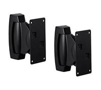Mount-It. Heavy-duty altavoz soporte de pared, Universal ajustable diseño para estantería, grandes o pequeños altavoces, 1 par, 22 libras Capacidad, Negro