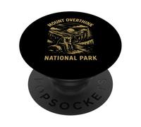 Mount Overthink National Park Vintage Ansiedad y Pensamiento excesivo PopSockets PopGrip Adhesivo