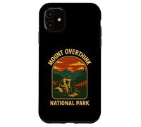 Mount Overthink Parque Nacional Retro Ansiedad y Pensamiento excesivo Carcasa para iPhone 11