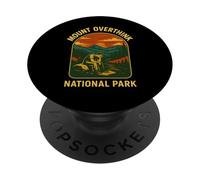 Mount Overthink Parque Nacional Retro Ansiedad y Pensamiento excesivo PopSockets PopGrip Adhesivo