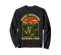 Mount Overthink Parque Nacional Retro Ansiedad y Pensamiento excesivo Sudadera