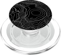 Mount Rainier Gift Tacoma Mountain Topo Map Topography Lines PopSockets PopGrip para MagSafe