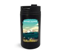 Mount Rainier National Park USA - Taza de viaje, vaso de viaje, taza de café aislada, taza portátil