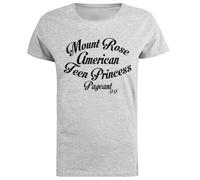 Mount Rose American Teen Princess Camiseta De Manga Corta De Mujer Gris