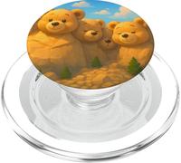 Mount Rushmore National Memorial US Teddy Bears Presedents PopSockets PopGrip para MagSafe