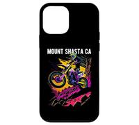 Mount Shasta CA Motocross Dirt Bike Diseño de Motocicleta Carcasa para iPhone 12 mini