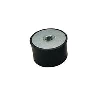 Mount shock 1 Uds amortiguadores de goma, M3 M4 M5 M6 M8 M10 M12 Dia 15-80mm soporte antivibración for compresores aire(M8 40X40mm)