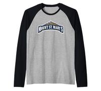 Mount St. Mary's University Mountaineers Logo Camiseta Manga Raglan