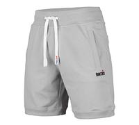 Mount Swiss Pantalones Cortos de Ocio para Hombre Luca I Pantalones de chándal | Bolsillos y cordón I Cómodos Shorts Deportivos para casa y Hobby en Colores clásicos: Gris Acero, Large