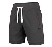 Mount Swiss Pantalones Cortos de Ocio para Hombre Luca I Pantalones de chándal | Bolsillos y cordón I Cómodos Shorts Deportivos para casa y Hobby en Colores clásicos: Antracita, Large