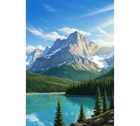 Mountain 300 Piece Jigsaw Puzzles for Adults, Colourful, Challenging & Brainteasing Adult Puzzles 300 Pieces Pine Tree, Fun jigsaws for The Whole Family 16x11 Inch