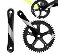 Mountain Bike Crankse - Manivela fija para bicicleta, delantal de engranaje fijo | Simulación mejora la eficiencia del pedal, optimización dinámica, manivela de precisión para el viaje diario