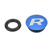 Mountain Bike Crankset Dust Cover Center Shaft Cap Hollow Integrated Aluminum Alloy for Road (Cubierta antipolvo azul 1 pieza)