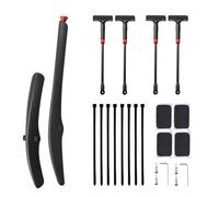 Mountain Bike Fenders | PP+Nylon+Aluminio Alloy Duraable Mudguard Protector Kit | Lightweight Splash Guard Set For Road Cycling Trail Riding Rainy Weather Outdoor Mountain Biking