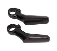 Mountain Bike Handlebars Bar Ends, Road Bike Bar Ends, Carbon Fiber 3K L Shape Ergonomic Design for 22.2mm Handlebar, Anti Slip Bike Auxiliary Driving Handlebar with One Piece Mold (Bright Light)