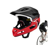 Mountain Bike Helmet - Full Face Bicycle Helmet | Adult Mountain Bike Helmets Men Women, Shock Absorption Adjustable Cycling Protective Head Gear For Riders Professionals Beginners Adults Bikers