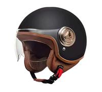 Mountain Bike Helmet, Scooter Riding Gear, Skateboarding Protective Headwear, Half Open Face Helmet Matte Black Adult Size, Ideal for Commuting Racing Cycling Motocross Use