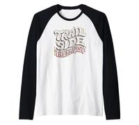Mountain Biker Trail Side Therapist MTB Cycling Camiseta Manga Raglan
