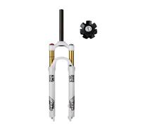 Mountain Bikes Air Fork 26 27.5 29 Suspensión de viaje de 120 mm 1~1/8 pulgadas recta cónica bicicletas frontal manual/bloqueo remoto QR 9 mm (manual recto, 27.5 pulgadas)