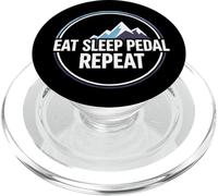 Mountain Biking Cyclist Eat Sleep Pedal Repeat PopSockets PopGrip para MagSafe