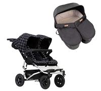 Mountain Buggy Duet grid + bañera doble para bebé, color negro