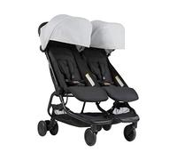Mountain Buggy Nano Duo V1 - Cochecito gemelar, color plateado