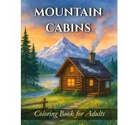 Mountain Cabins Coloring Book for Adults: Peaceful Retreats in Nature for Relaxation and Stress Relief