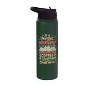 Mountain Camp Campfire Desayuno Comida Café Y Camping Stainless Steel Insulated Water Bottle