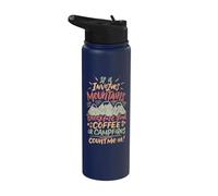 Mountain Camp Campfire Desayuno Comida Café Y Camping Stainless Steel Insulated Water Bottle
