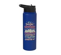 Mountain Camp Campfire Desayuno Comida Café Y Camping Stainless Steel Insulated Water Bottle