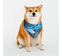 Mountain Cottage in Snow and Northern Lights Pañuelos para Perros, Bufanda Triangular Reversible para Mascotas para niños y niñas, Bandana para Perros pequeños, medianos, Grandes y Extra Grandes, me