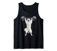 Mountain Dogs Gimnasio Humor Gran Pirineo Peso Muerto Amante de los Perros Camiseta sin Mangas