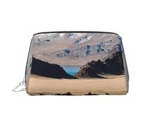 Mountain Farm Horses - Organizador de maquillaje listo para viajar, bolsa de aseo portátil para mujer, Silver, Talla única, Neceser