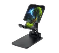 Mountain Forest in The Rain Soporte para teléfono, soporte de escritorio ajustable para iPhone, teléfonos celulares y tabletas, portátil, diseño plegable
