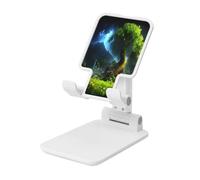 Mountain Forest in The Rain Soporte para teléfono, soporte de escritorio ajustable para iPhone, teléfonos celulares y tabletas, portátil, diseño plegable