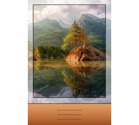 Mountain Golden Reflection Landscape Journal: Scenic Nature Notebook for Writing, Mindfulness & Travel Memories: 120 Pages | 6" x 9" | College Ruled | Perfect for Students, Teens & Workers