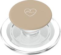Mountain Heart Minimalista Senderismo Line Art PopSockets PopGrip para MagSafe