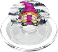 Mountain Hike GNOME with Pine Tree Pattern For Hiking Mom PopSockets PopGrip para MagSafe